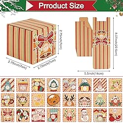 ONESING 24 Pcs DIY Christmas Advent Calendar Boxes