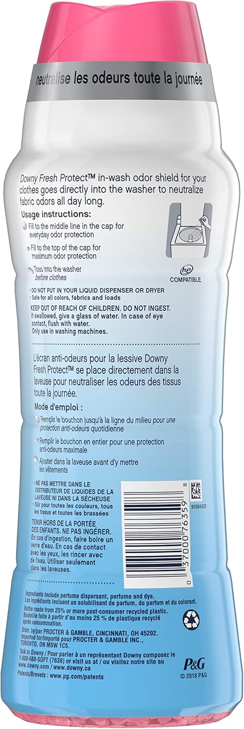Downy Fresh Protect April Fresh with Febreze Odor Defense In-Wash Scent Beads, 20.1 Ounce: Health & Personal Care