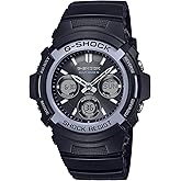 Casio AWG-100 M100 Series | G-Shock Fire Package | Men’s Analog-Digital Solar Watch | Black | 200M WR | Multi Band 6 | World Time | Countdown Timer | Auto Calendar | 5 Alarms | Shock Resistant