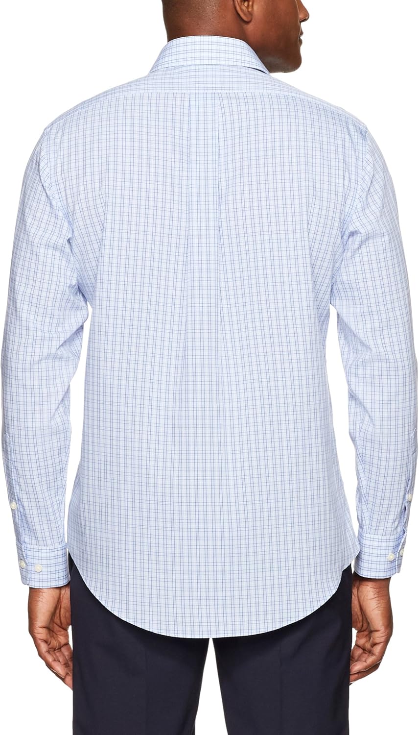  Brand - BUTTONED DOWN Men's Classic Fit Plaid Dress Shirt, Supima Cotton Non-Iron: Clothing