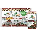 gimMe Organic Roasted Seaweed Sheets Teriyaki Keto Vegan Gluten Free Great Source of Iodine and Omega 3’s Healthy OnTheGo Sna