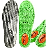 MiniQ Cloud Comfort Insoles for Women & Men,2 Pair Memory Foam Arch Support Shoe Inserts with Gel Cushioning & Shock Absorbing Heel,Breathable Orthopedic Insole for Plantar Fasciitis,Work Boots,Hiking