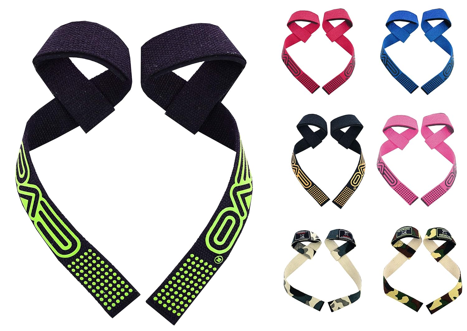 EVO Weight Lifting Gym Straps Training Gel Padded Hand Bar Wrist Support Wraps eBay