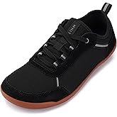 WHITIN Men's Wide Toe Box Barefoot Cross-Training Shoes - Zero Drop Sole - Suede Patchwork Design