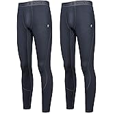 Little Donkey Andy Men's Thermal Underwear Set Performance Base Layer Wicking Active Long Johns Top & Bottom with Fly