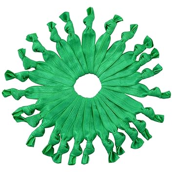 Amazon Com Bulk Hair Ties Knotted Ribbon Elastic Ponytail