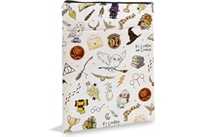 RBAFAO My Magic Not Today Book Sleeve, Zipper Book Sleeves, Harry Reading Book Sleeve for Book Lovers Gifts for Her Him Birthday Graduation6BK056