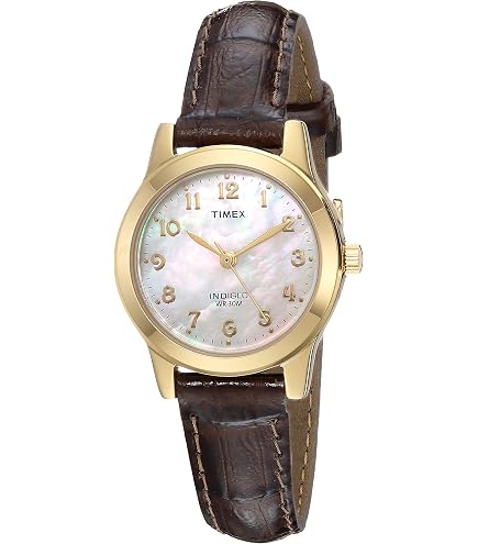 Timex Womens Dress 31mm Watch Black Strap Silver Dial Gold Case TW2W48900JI Amazon.com: Timex Women main image 2