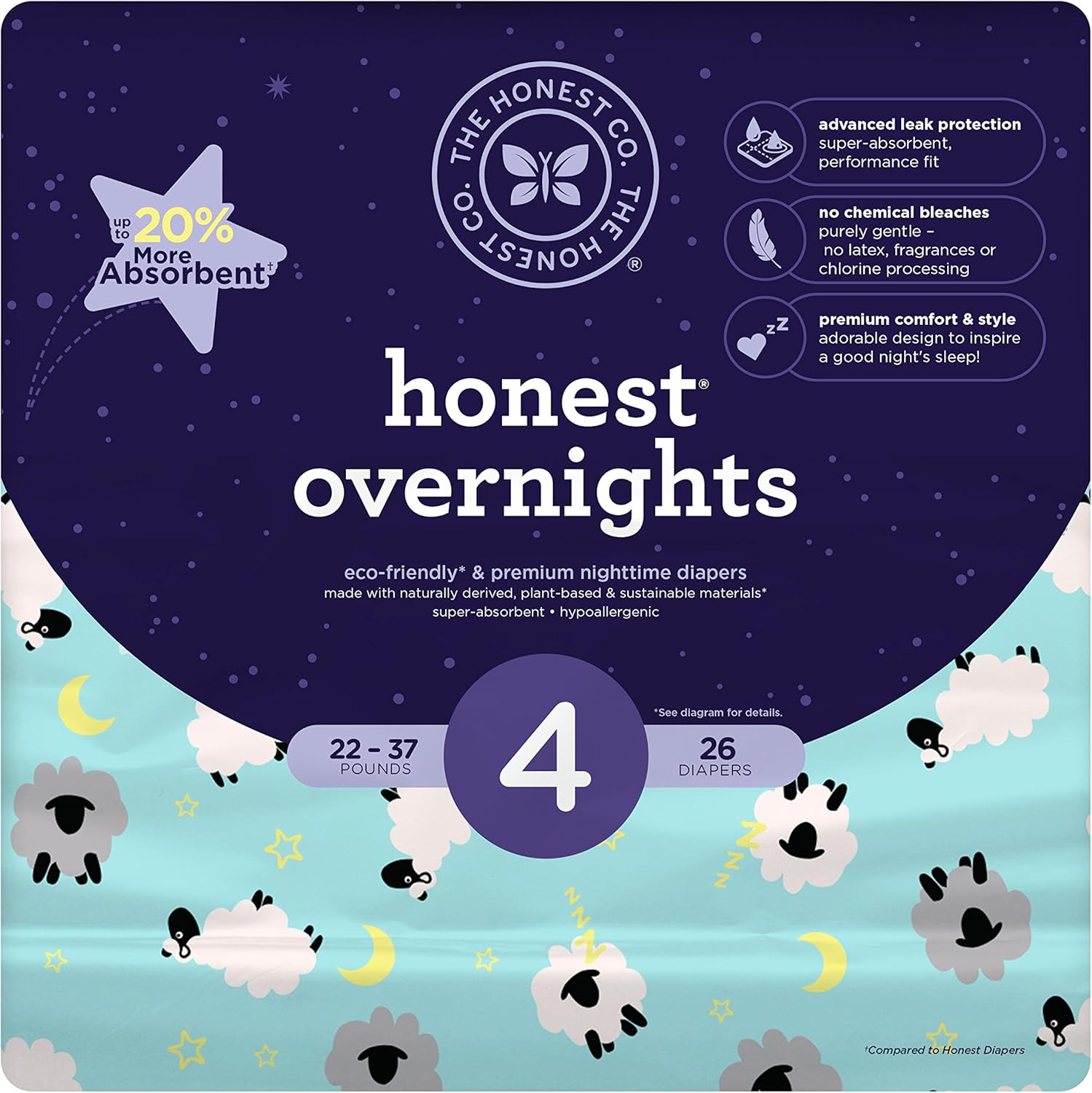honest nighttime diapers