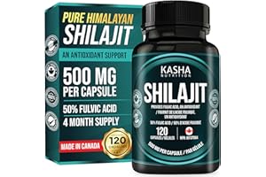 Himalayan Shilajit 500mg Per Capsule – Pure Shilajit for Men & Women | 50% Fulvic Acid | 4 Month Supply | Himalayas & Indian 