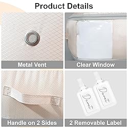 Easortm Comforter Storage Bag - Large Capacity