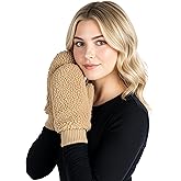 Funky Junque Faux Fur Flip Mittens Womens Warm Convertible Fingerless Gloves
