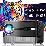 [Auto Focus/5" LCD] Outdoor Projector 4K with WiFi