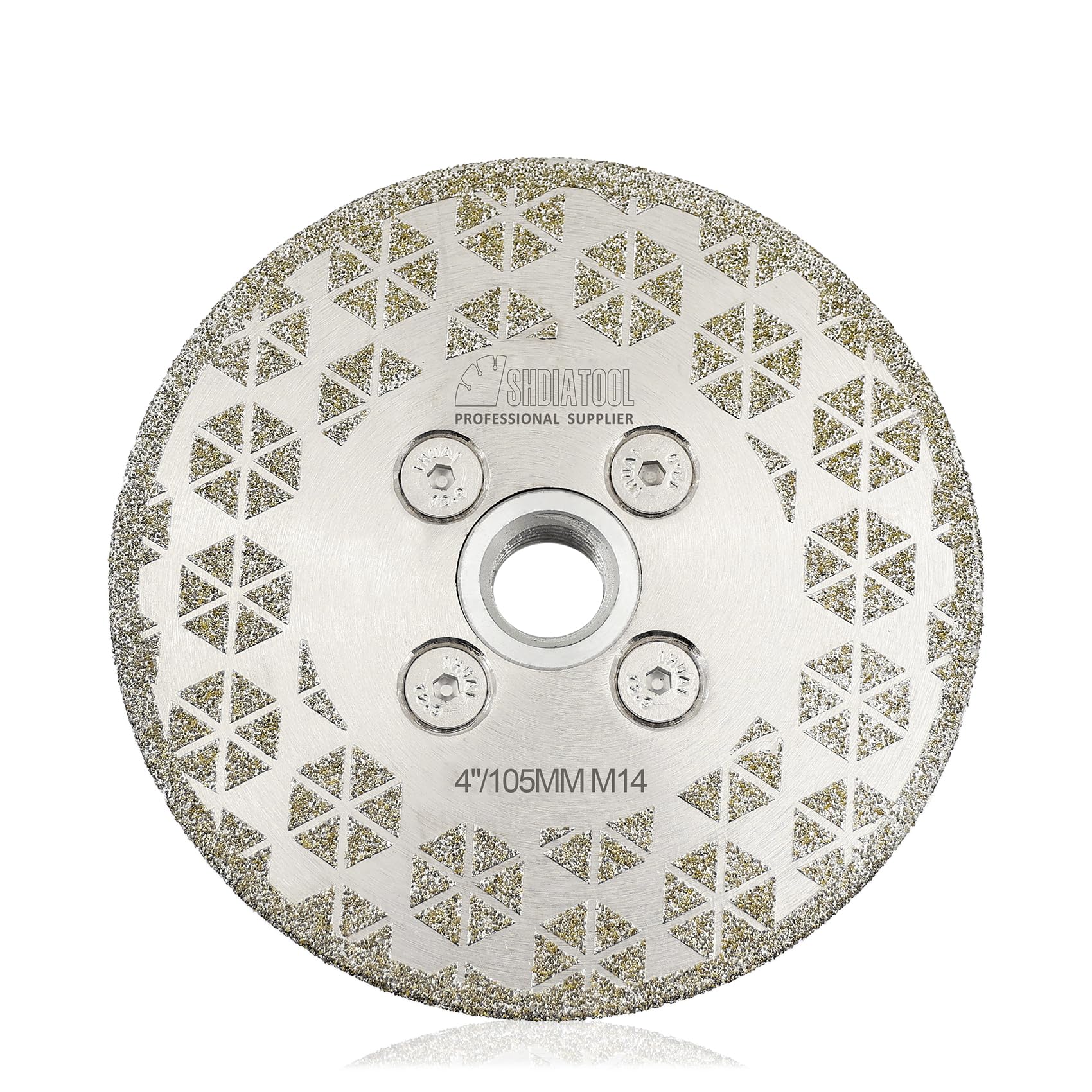 SHDIATOOL Diamond Cutting Grinding Discs - 100MM Granite Saw Blade Double-Side Tile Diamond Blade for Marble Concrete Stone Porcelain Ceramic M14 Thread