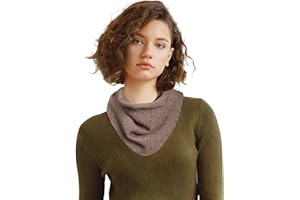 Molans Women Winter Knit Neck Scarf - Warm Crochet Triangle Scarf for Women Girls