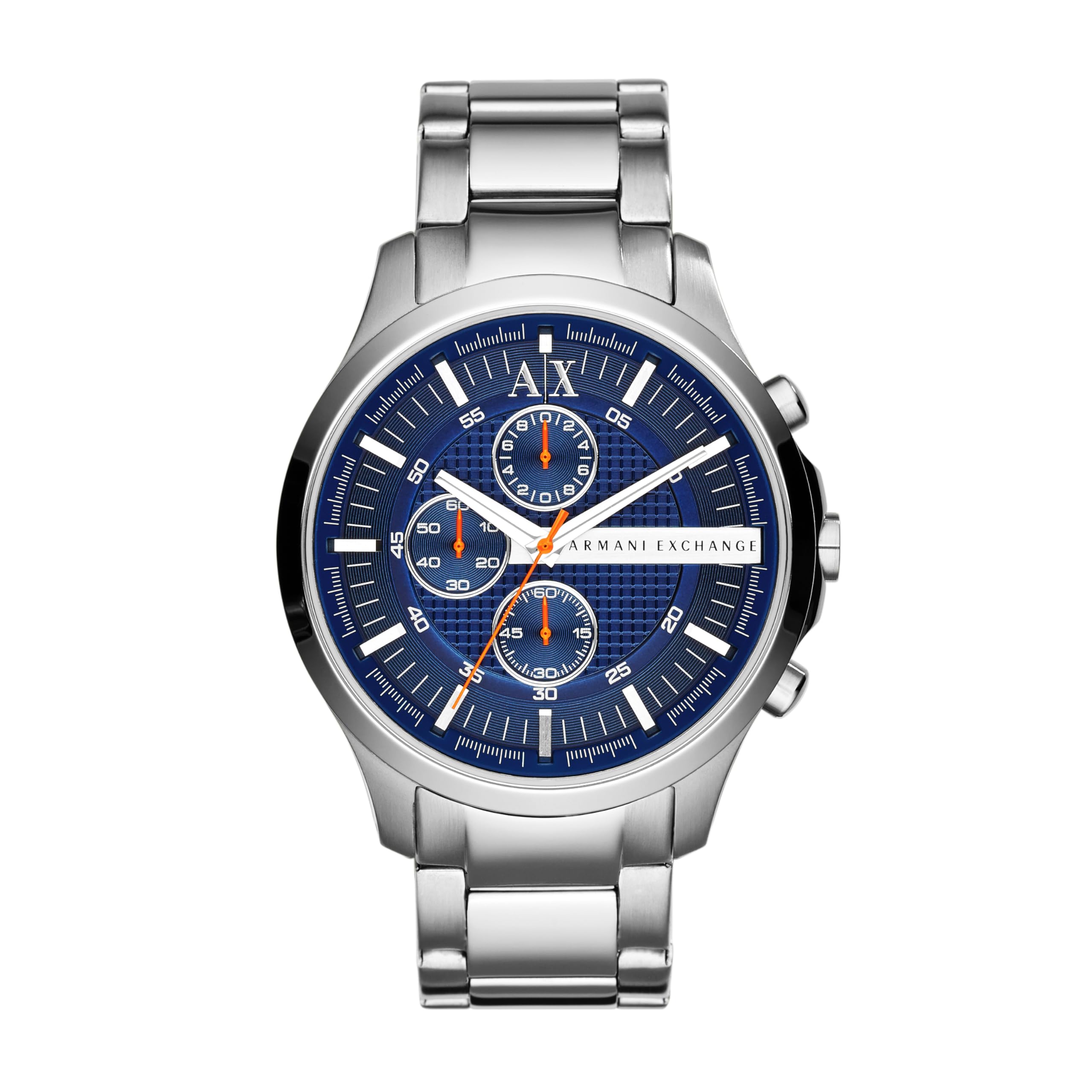 Armani Exchange Hampton Men's Quartz Watch with Blue Dial and Silver Stainless Steel Bracelet AX2155 — image 1