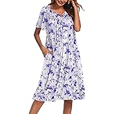 Ekouaer Women's House Dress with Pockets