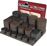 Yelanon Felt Furniture Pads 182 Pcs Self Adhesive Anti Scratch Floor Protectors
