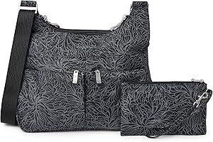 Baggallini Cross Over Crossbody Bag for Women - Lightweight Water-Resistant Nylon Travel Bag - Adjustable Strap Extar Pockets