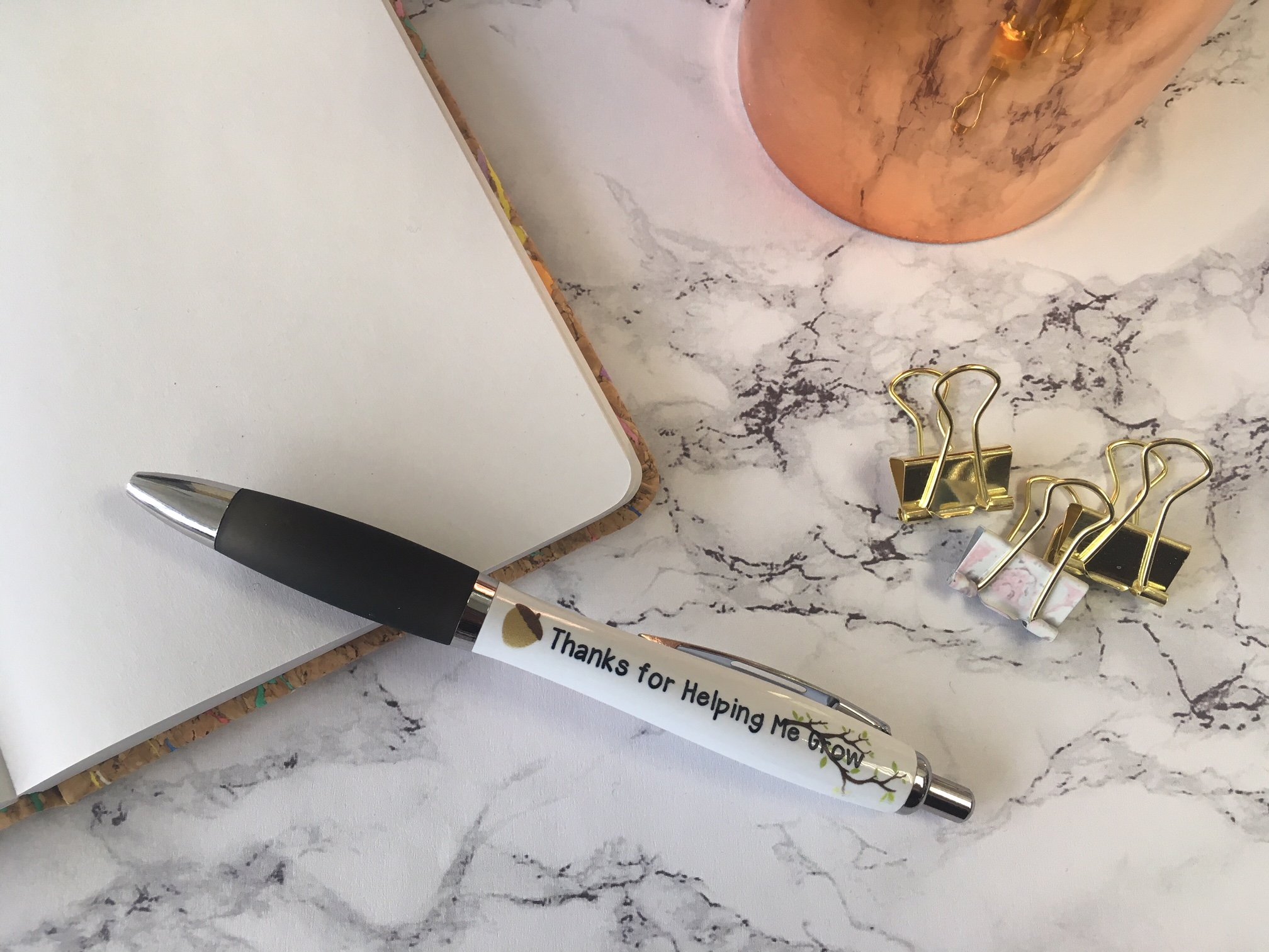 Dios Designs Thanks For Helping Me Grow Pen - Ideal Teacher End of Term Gift DD568