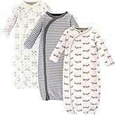 Touched by Nature Unisex Baby Organic Cotton Kimono Gowns
