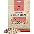 Vital Essentials Chicken Breast Dog Treats, 10 oz | Freeze-Dried Raw | Single Ingredient | Premium Quality High Protein Training Treats | Grain Free, Gluten Free, Filler Free