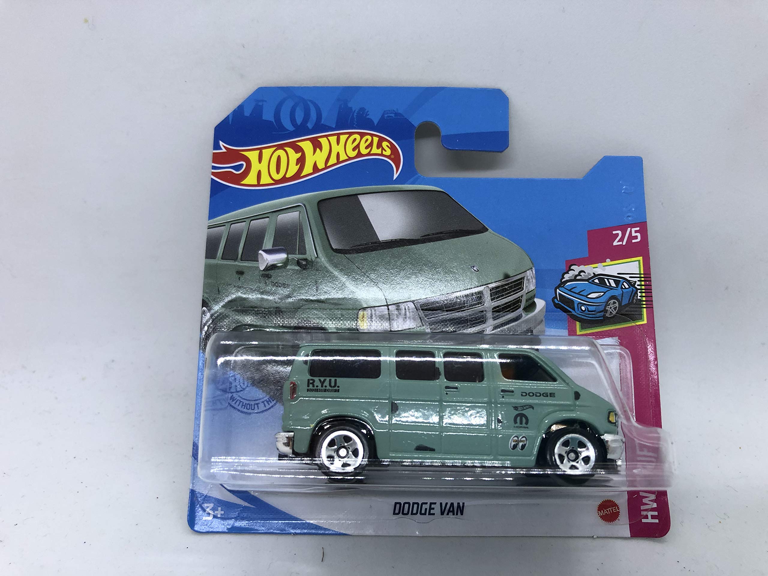 2021 Hot Wheels Dodge Van Olive Green 2/5 HW Drift 50/250 (Short Card)