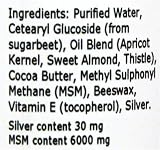 argentum plus Silver-MSM Cream 30 ml Non-Fragranced Skin Care view 7