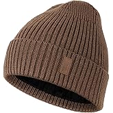 Wmcaps Warm Beanie for Men Women, Fleece Lined Beanie Warm Winter Caps Unisex Fashion Knit Cuffed Cap
