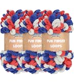 JubileeYarn Filato Jumbo Fun Finger Loops – 100% Poliestere, Colore Living Coral, 5 Matasse Da 100g - 2