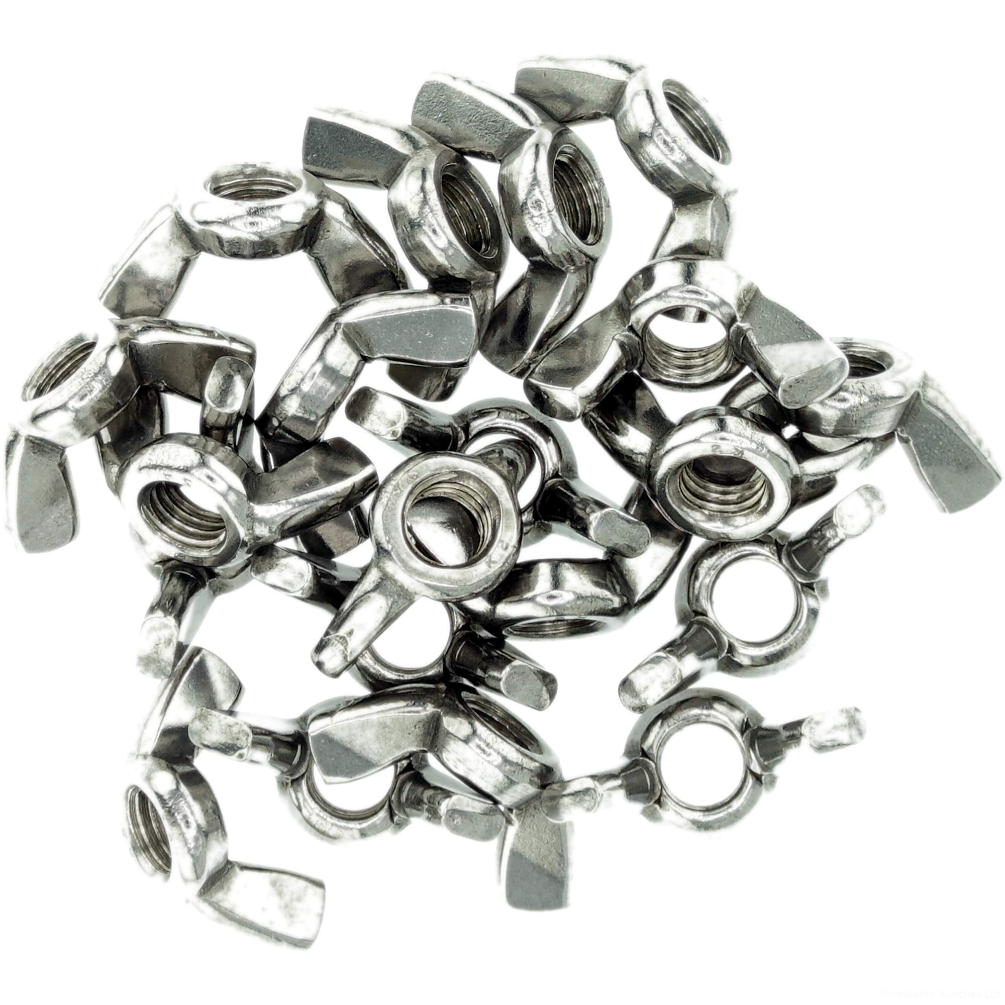M4 (4mm) Wing Nut - Stainless Steel (A2) (Pack of 20)