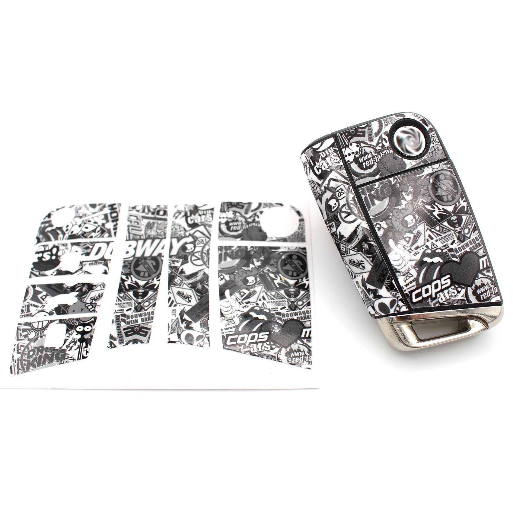 Finest-Folia VB key cover for 3 button car key