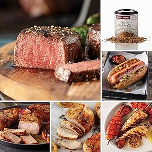 Butcher's Favorites from Omaha Steaks (Butcher's Cut Filet Mignons, Boneless Pork Chops, Boneless Chicken Breasts, Split Lobster Tail Skewers, Gourmet Jumbo Franks, and Signature Seasoning)