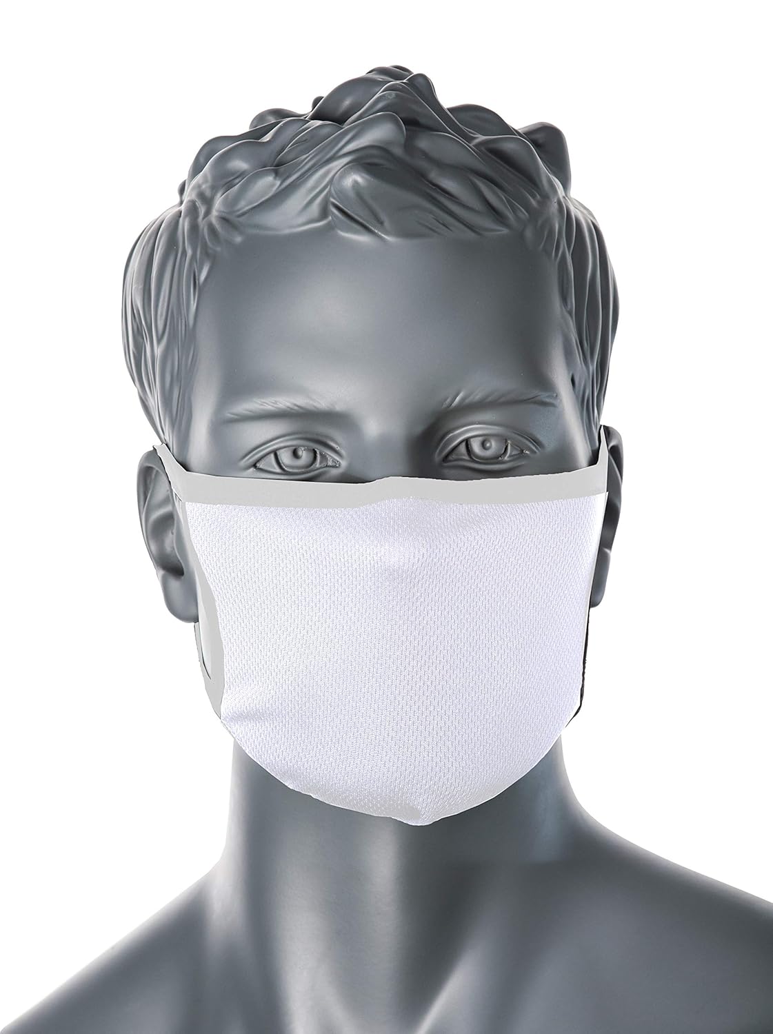 Portwest 3-Ply Anti-Microbial Fabric Face Mask (Pk25), Size: One Size, Colour: White, CV33WHR - Image 3