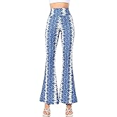 Yvette Bell Bottom Pants for Woman Lace High Waisted Flare Leggings Pants Black Sexy Disco 70s