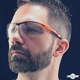 ToolFreak Agent Safety Glasses EN166 F Clear Anti Fog Scratch Wraparound PPE view 5