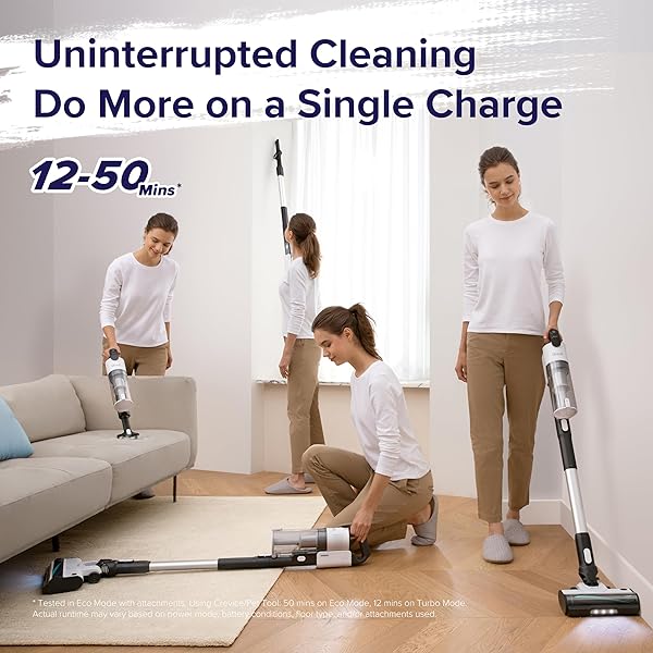 LEVOIT CORDLESS VACUUM CLEANER, STICK VAC WITH TANGLE-RESISTANT DESIGN, UP TO 50 MINUTES, POWERFUL SUCTION, RECHARGEABLE, LIGHTWEIGHT, AND VERSATILE FOR CARPET, HARD FLOOR, PET HAIR, LVAC-200