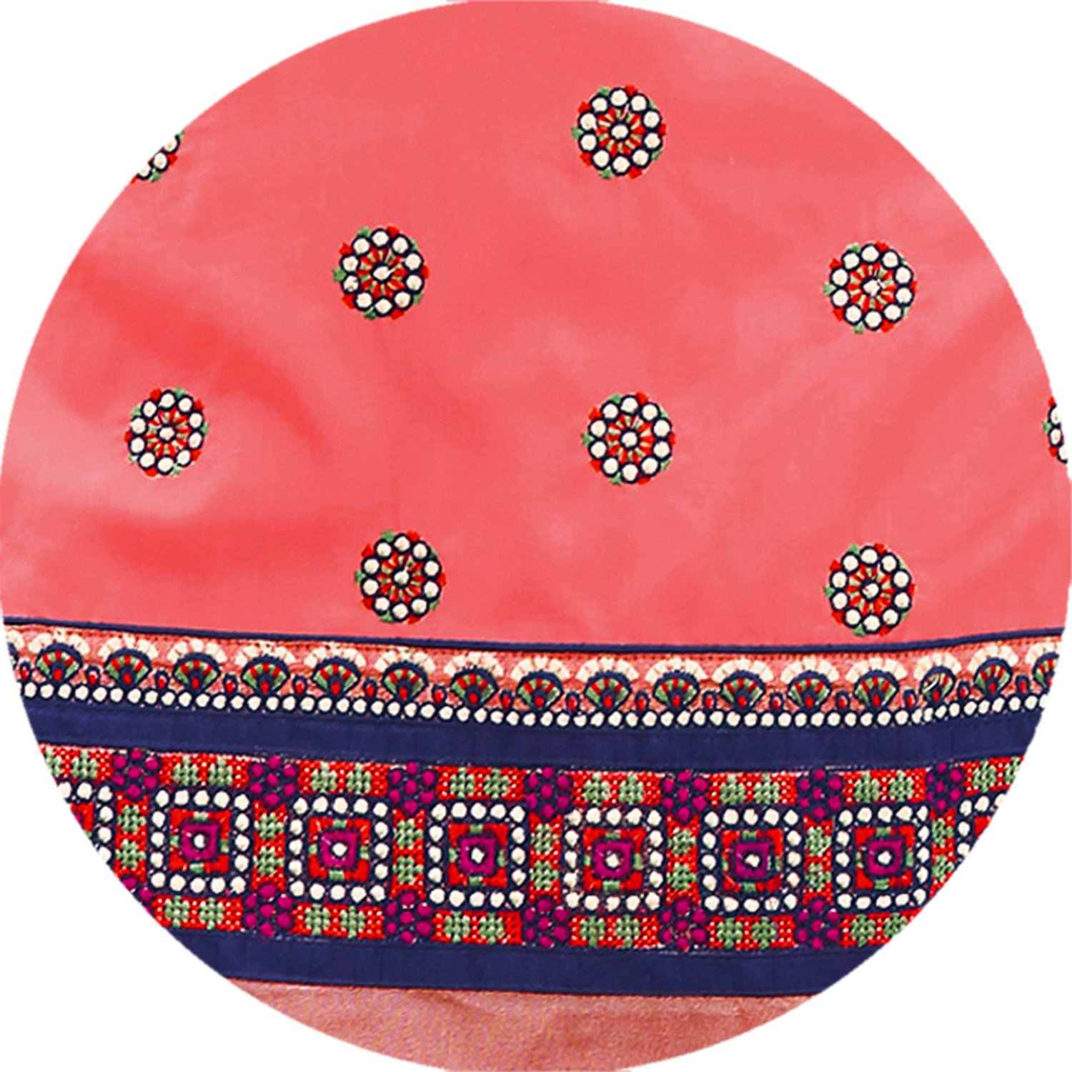 kvsfab women's cotton patiala salwar suit dress material, peach & blue [kvssk7561pa_42]