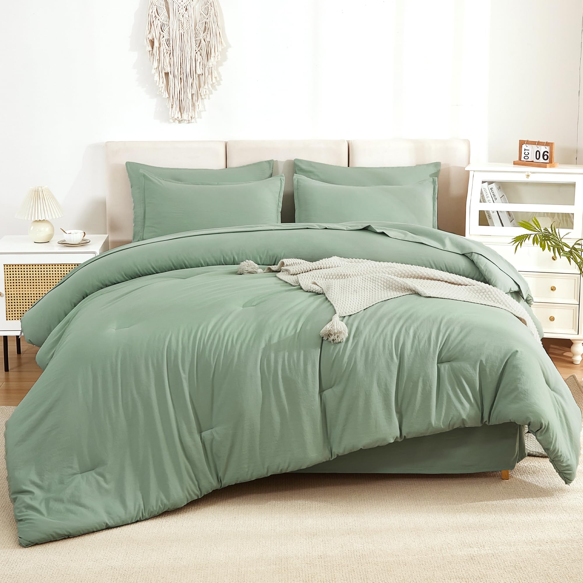 Litanika Comforter California King Size Set Sage