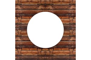 QSCFKL 4Pack Circular Dart Wall Protectors, 24" H X 24" W X 0.5" Thickness Felt Wood Grain Boards Wall Protector Square Dart Boards Backing Tiles