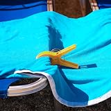 TRIXES Beach Towel Pegs Pack of 8 Large Bright Colours Windproof Clips view 6