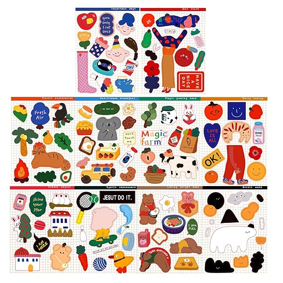vinyl stickers cute scrapbooking stickers self adhesive waterproof