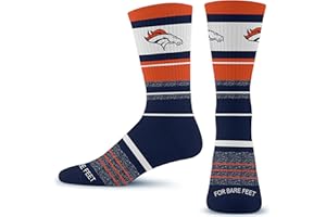 For Bare Feet NFL Unisex Nfl Friday Dress Crew Sock