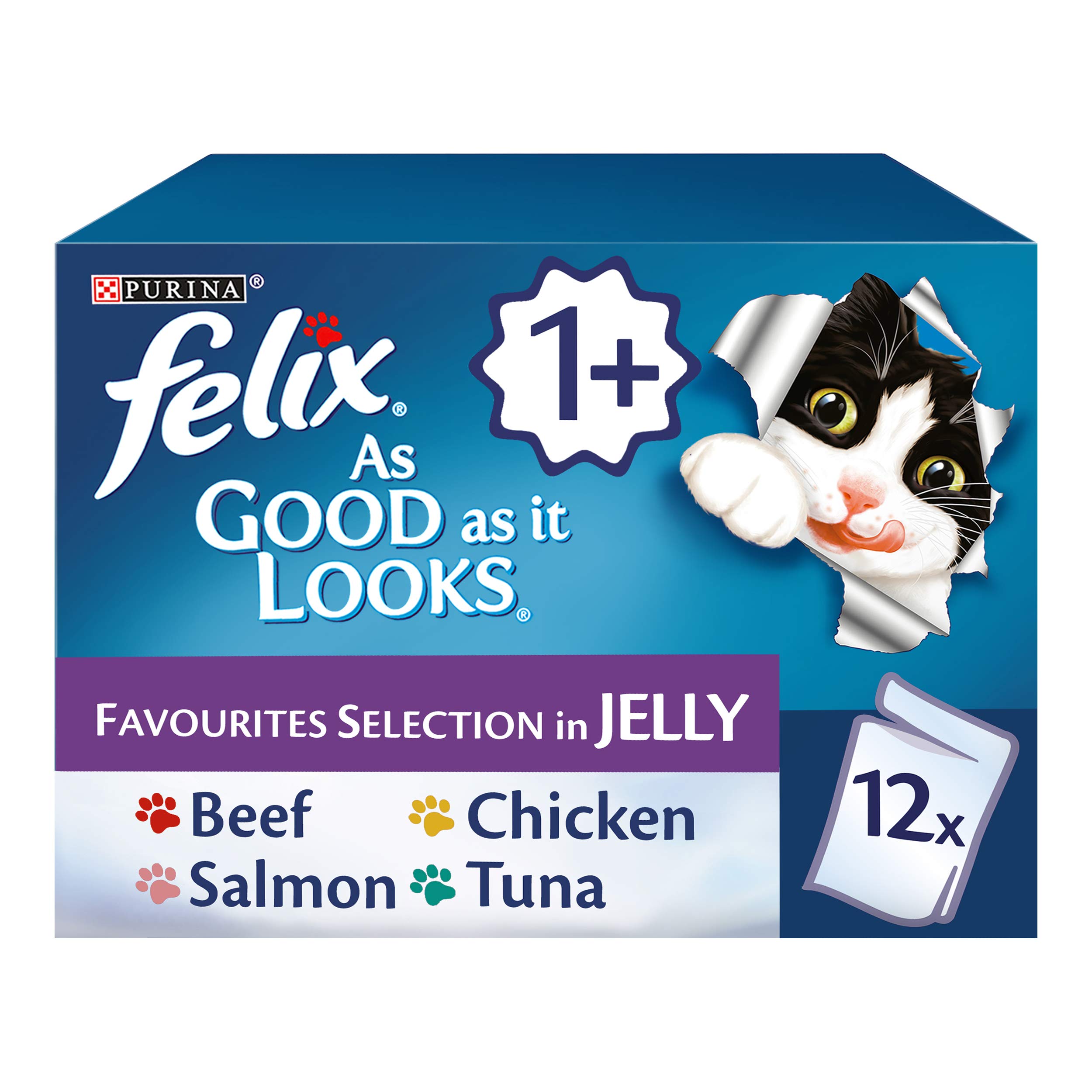 Felix As Good As It Looks Favourites In Jelly Cat Food 12x100g