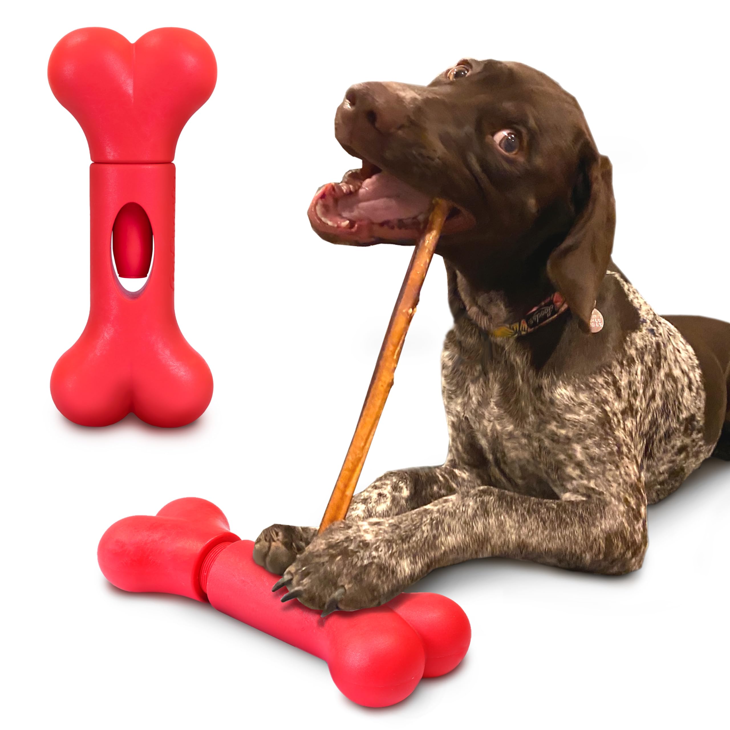 GoSports Chew Champ Bully Stick Holder for Dogs - Securely Holds Bully Sticks to Help Prevent Choking - 8 Inch Size