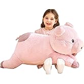 IKASA Giant Pig Stuffed Animal Plush Toy,30 Inches Large Toys Gifts for Kids Girls Boys Girlfriend Children