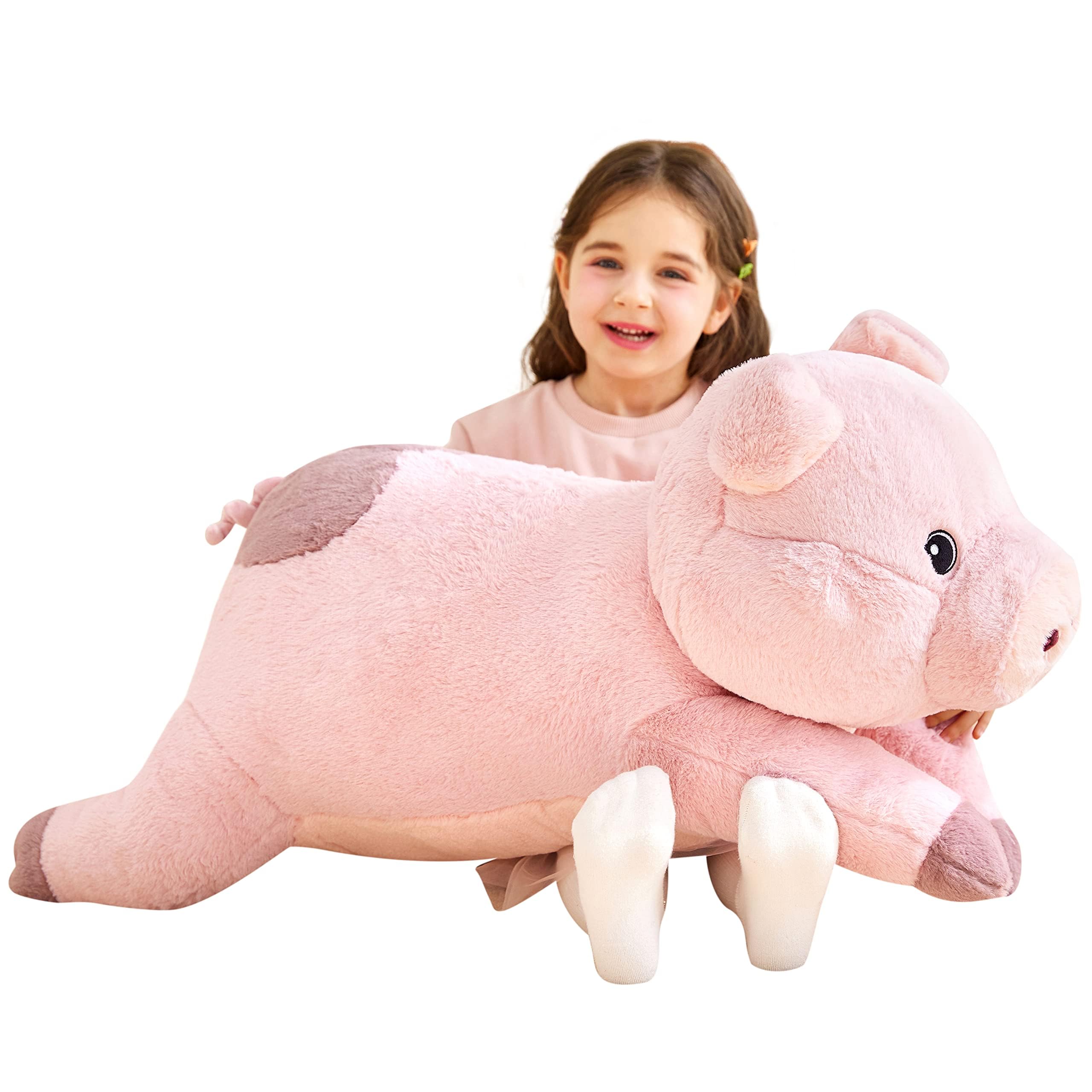 IKASA Giant Pig Stuffed Animal Plush Toys,78cm Soft Toy Piggy Large Cute Huge Big Size Jumbo Kawaii Fluffy Plushy Hog Fat Plushie,Gifts for Kids — image 1
