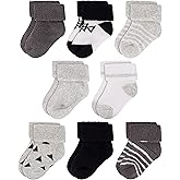 Rising Star Baby Socks for Boys & Girls - Newborn to 12 Months - Thick Cotton Terry Cuff Socks