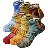 BIOAUM Men's Athletic Socks Size 10-13 - 6 Pairs Cotton Quarter Socks for Running, Workout, Work