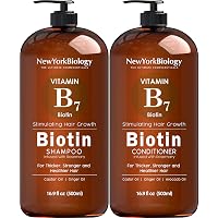 Biotin Shampoo and Conditioner Set for Hair Growth and Thinning Hair – Thickening Formula for Hair Loss Treatment – For…